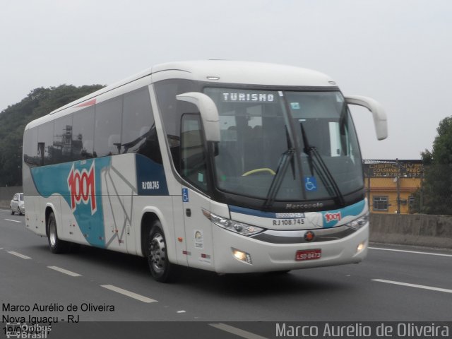 Auto Viação 1001 RJ.108.745 na cidade de Nova Iguaçu, Rio de Janeiro, Brasil, por Marco Aurélio de Oliveira. ID da foto: 5379731.