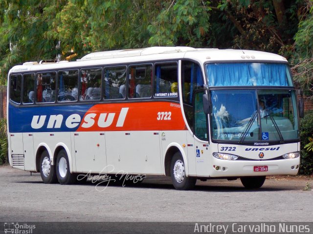 Unesul de Transportes 3722 na cidade de Santa Maria, Rio Grande do Sul, Brasil, por Andrey Carvalho Nunes. ID da foto: 5380617.