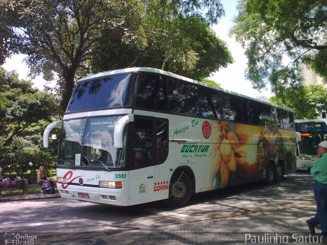 Eucatur - Empresa União Cascavel de Transportes e Turismo 3502 na cidade de Curitiba, Paraná, Brasil, por Paulinho Sartor. ID da foto: 5380283.