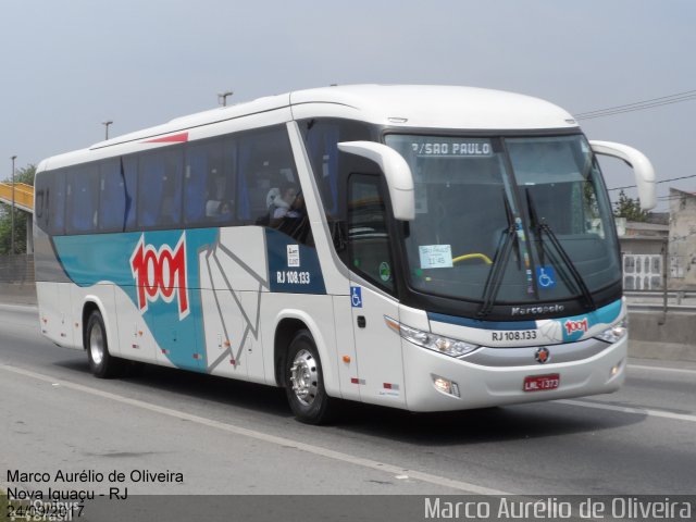 Auto Viação 1001 RJ 108.133 na cidade de Nova Iguaçu, Rio de Janeiro, Brasil, por Marco Aurélio de Oliveira. Número da foto: #5382463.