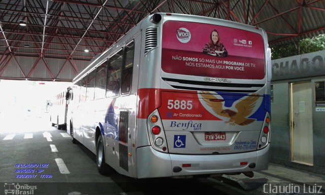 BBTT - Benfica Barueri Transporte e Turismo 5885 na cidade de Barueri, São Paulo, Brasil, por Claudio Luiz. Número da foto: #5380276.