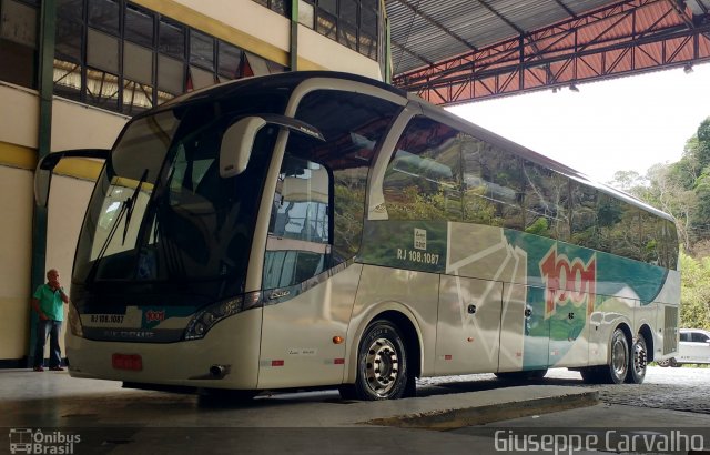 Auto Viação 1001 RJ 108.1087 na cidade de Nova Friburgo, Rio de Janeiro, Brasil, por Giuseppe Carvalho. ID da foto: 5380664.