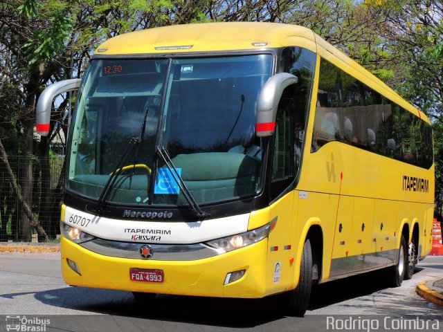 Viação Itapemirim 60707 na cidade de São Paulo, São Paulo, Brasil, por Rodrigo Coimbra. Número da foto: #5384040.