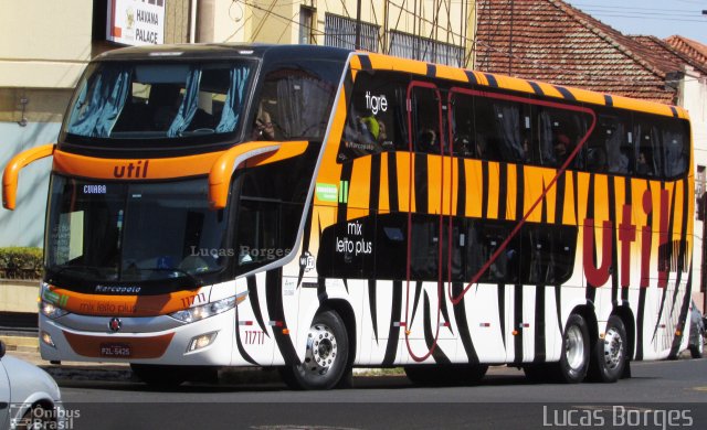 UTIL - União Transporte Interestadual de Luxo 11711 na cidade de Uberaba, Minas Gerais, Brasil, por Lucas Borges . Número da foto: #5383011.