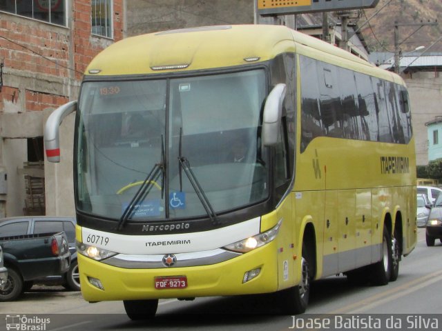 Viação Itapemirim 60719 na cidade de Timóteo, Minas Gerais, Brasil, por Joase Batista da Silva. Número da foto: #5382763.