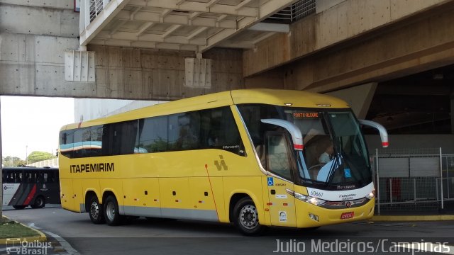 Viação Itapemirim 60667 na cidade de Campinas, São Paulo, Brasil, por Julio Medeiros. ID da foto: 5383694.