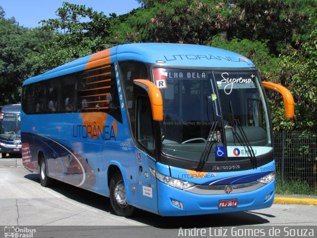 Litorânea Transportes Coletivos 5682 na cidade de São Paulo, São Paulo, Brasil, por André Luiz Gomes de Souza. ID da foto: 5321983.