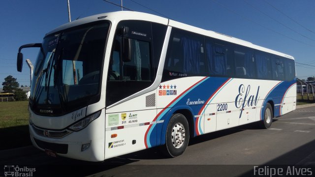 Efal - Expresso Faxinalense Ltda. 2200 na cidade de Pelotas, Rio Grande do Sul, Brasil, por Felipe Alves. Número da foto: #5320333.
