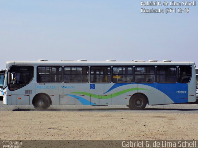 Via Ágil - Transporte Coletivo de Piracicaba 113007 na cidade de Piracicaba, São Paulo, Brasil, por Gabriel Giacomin de Lima. Número da foto: #5320882.