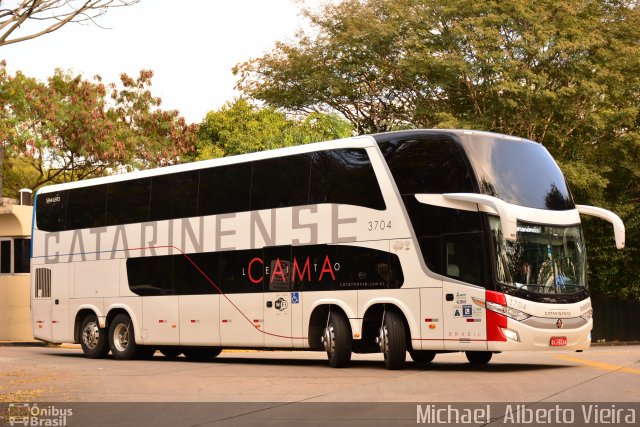 Auto Viação Catarinense 3704 na cidade de São Paulo, São Paulo, Brasil, por Michael  Alberto Vieira. Número da foto: #5321055.
