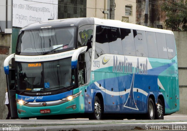 Marlim Azul Turismo 2023 na cidade de Vitória, Espírito Santo, Brasil, por Saimom  Lima. ID da foto: 5321127.