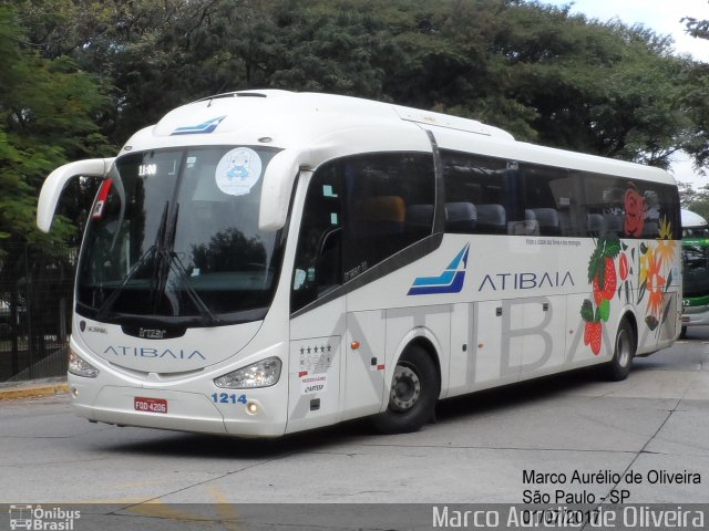 Viação Atibaia São Paulo 1214 na cidade de São Paulo, São Paulo, Brasil, por Marco Aurélio de Oliveira. ID da foto: 5321936.