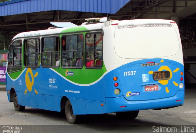 Metropolitana Transportes e Serviços 11037 na cidade de Vila Velha, Espírito Santo, Brasil, por Saimom  Lima. Número da foto: #5321132.