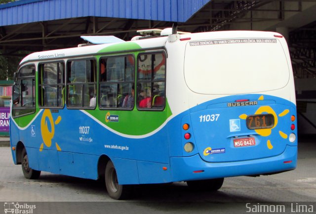 Metropolitana Transportes e Serviços 11037 na cidade de Vila Velha, Espírito Santo, Brasil, por Saimom  Lima. ID da foto: 5321132.