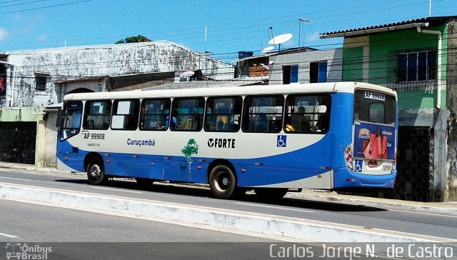 Viação Forte AF-99908 na cidade de Belém, Pará, Brasil, por Carlos Jorge N.  de Castro. Número da foto: #5386292.