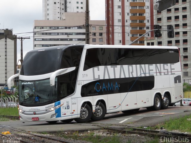 Auto Viação Catarinense 3719 na cidade de Curitiba, Paraná, Brasil, por Paulo Roberto Chulis. Número da foto: #5386164.
