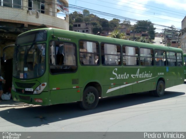 Transportes Santo Antônio RJ 161.183 na cidade de Belford Roxo, Rio de Janeiro, Brasil, por Pedro Vinicius. ID da foto: 5384843.