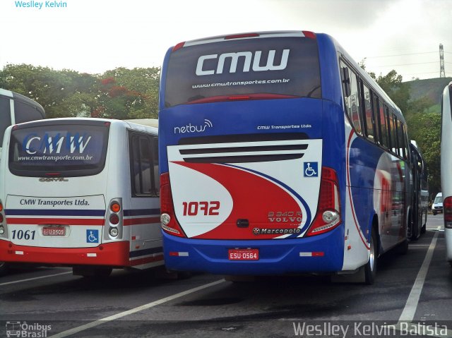 CMW Transportes 1072 na cidade de Aparecida, São Paulo, Brasil, por Weslley Kelvin Batista. ID da foto: 5384874.