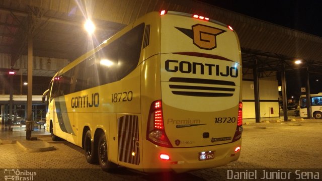 Empresa Gontijo de Transportes 18720 na cidade de Itabirito, Minas Gerais, Brasil, por Daniel Junior Sena. Número da foto: #5384674.