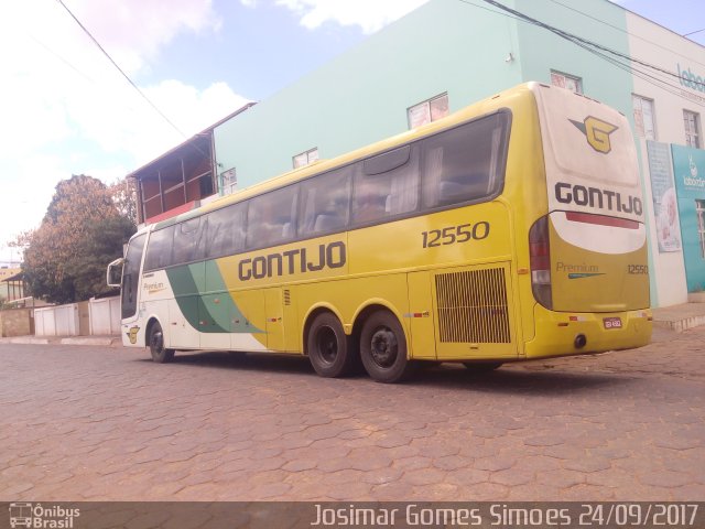 Empresa Gontijo de Transportes 12550 na cidade de Minas Novas, Minas Gerais, Brasil, por Josimar Gomes Simoes. ID da foto: 5386428.