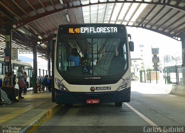 Visate - Viação Santa Tereza 413 na cidade de Caxias do Sul, Rio Grande do Sul, Brasil, por Carlos Gabriel. Número da foto: #5322623.