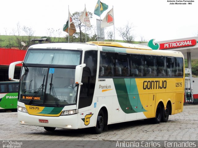 Empresa Gontijo de Transportes 12575 na cidade de João Monlevade, Minas Gerais, Brasil, por Antonio Carlos Fernandes. ID da foto: 5322916.