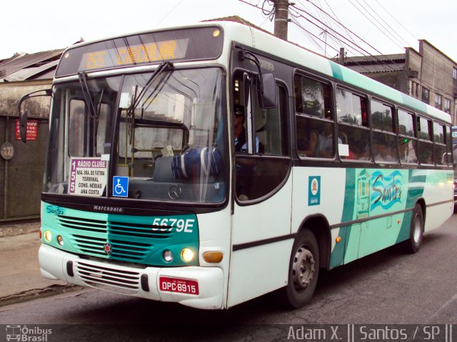 Viação Piracicabana Santos 5679E na cidade de Santos, São Paulo, Brasil, por Adam Xavier Rodrigues Lima. ID da foto: 5323422.