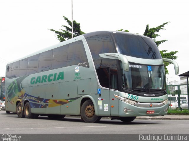 Viação Garcia 7887 na cidade de São Paulo, São Paulo, Brasil, por Rodrigo Coimbra. Número da foto: #5324372.