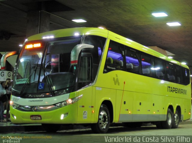 Viação Itapemirim 60507 na cidade de Belo Horizonte, Minas Gerais, Brasil, por Vanderlei da Costa Silva Filho. ID da foto: 5325514.