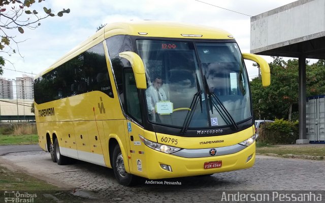 Viação Itapemirim 60795 na cidade de Campos dos Goytacazes, Rio de Janeiro, Brasil, por Anderson Pessanha. ID da foto: 5327304.