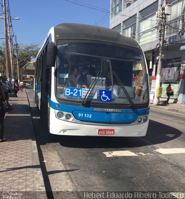 Viação Guaianazes 01 132 na cidade de Santo André, São Paulo, Brasil, por Hebert Eduardo Ribeiro Todesco. Número da foto: #5328234.