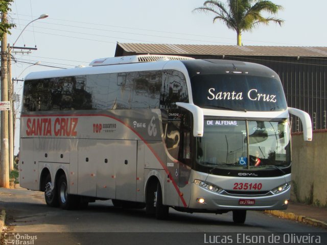 Viação Santa Cruz 235140 na cidade de Alfenas, Minas Gerais, Brasil, por Lucas Elson de Oliveira. Número da foto: #5327236.