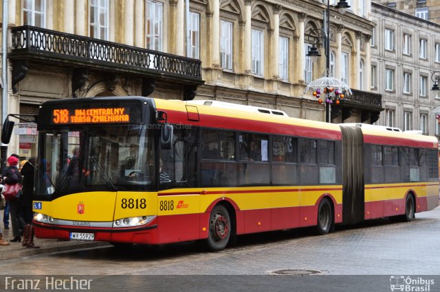 MZA - Miejskie Zakłady Autobusowe 8818 na cidade de Warsaw, Masovian, Polônia, por Franz Hecher. ID da foto: 5330275.