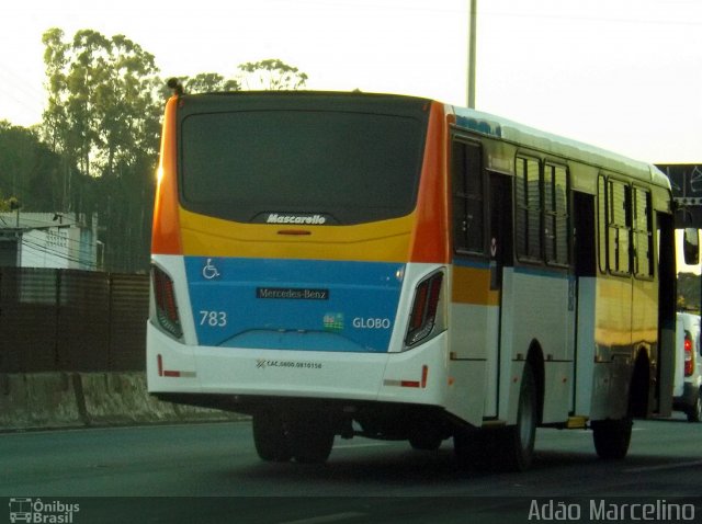 Transportadora Globo 783 na cidade de Belo Horizonte, Minas Gerais, Brasil, por Adão Raimundo Marcelino. ID da foto: 5330690.