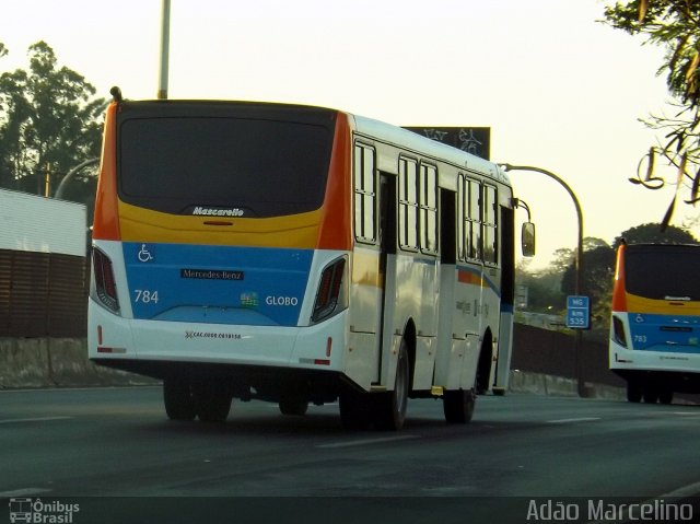 Transportadora Globo 784 na cidade de Belo Horizonte, Minas Gerais, Brasil, por Adão Raimundo Marcelino. ID da foto: 5330702.