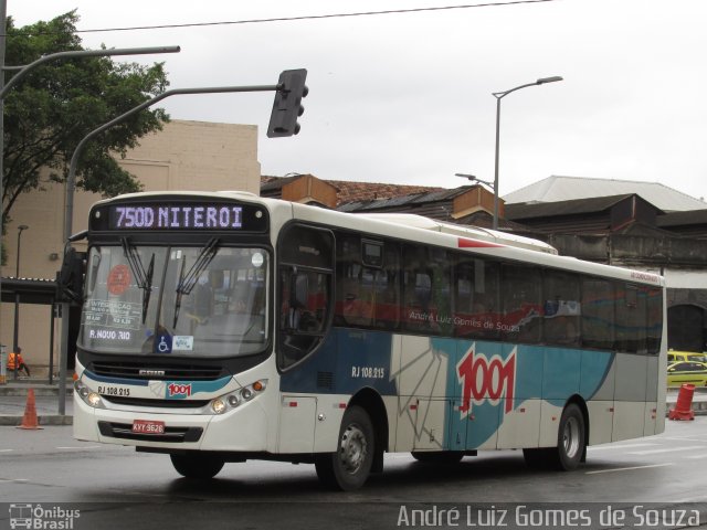 Auto Viação 1001 RJ 108.215 na cidade de Rio de Janeiro, Rio de Janeiro, Brasil, por André Luiz Gomes de Souza. Número da foto: #5330218.