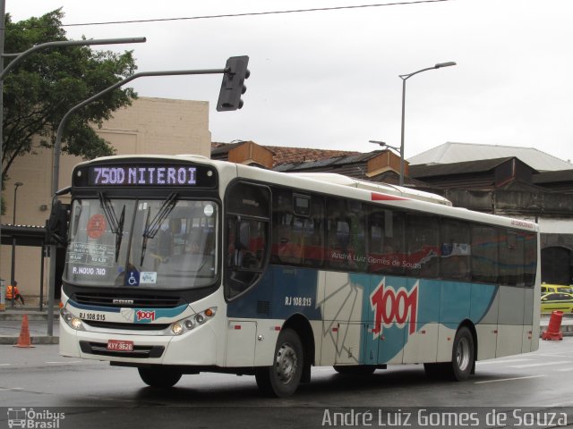 Auto Viação 1001 RJ 108.215 na cidade de Rio de Janeiro, Rio de Janeiro, Brasil, por André Luiz Gomes de Souza. ID da foto: 5330218.