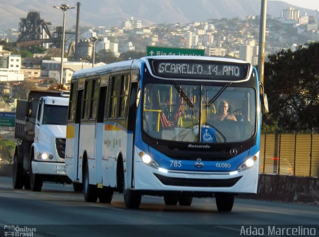 Transportadora Globo 785 na cidade de Belo Horizonte, Minas Gerais, Brasil, por Adão Raimundo Marcelino. ID da foto: 5330652.