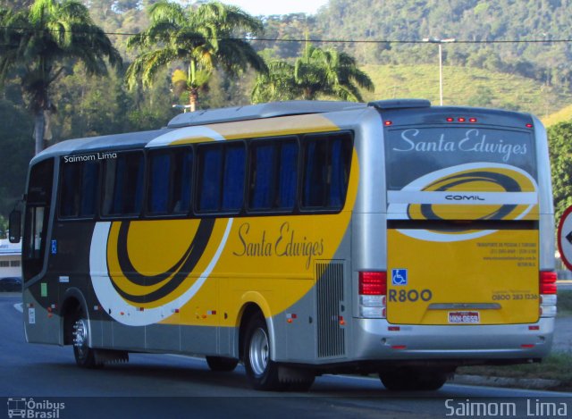 Viação Santa Edwiges R800 na cidade de Viana, Espírito Santo, Brasil, por Saimom  Lima. ID da foto: 5331062.