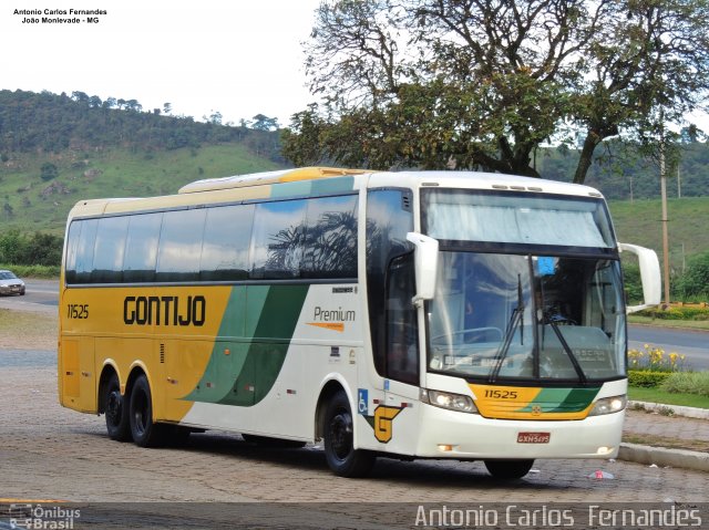 Empresa Gontijo de Transportes 11525 na cidade de João Monlevade, Minas Gerais, Brasil, por Antonio Carlos Fernandes. Número da foto: #5332406.