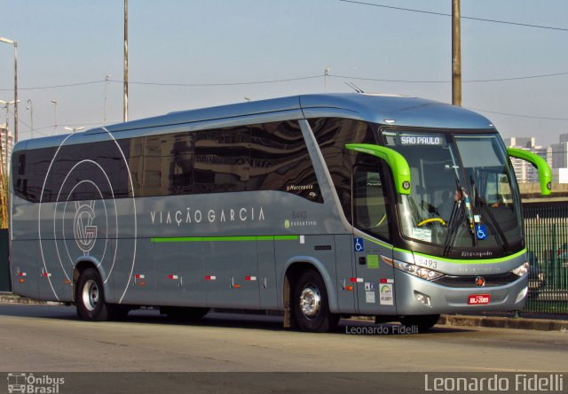 Viação Garcia 8493 na cidade de São Paulo, São Paulo, Brasil, por Leonardo Fidelli. ID da foto: 5332033.