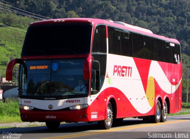 Viação Pretti 7000 na cidade de Viana, Espírito Santo, Brasil, por Saimom  Lima. ID da foto: 5332705.