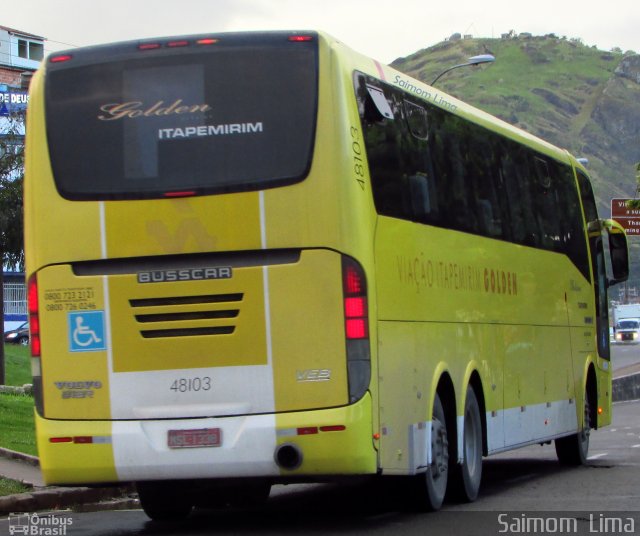 Viação Itapemirim 48103 na cidade de Vitória, Espírito Santo, Brasil, por Saimom  Lima. Número da foto: #5332626.