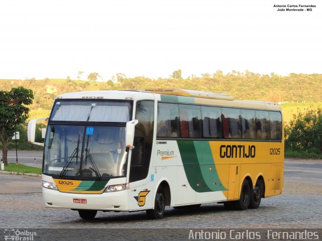 Empresa Gontijo de Transportes 12025 na cidade de João Monlevade, Minas Gerais, Brasil, por Antonio Carlos Fernandes. ID da foto: 5332383.