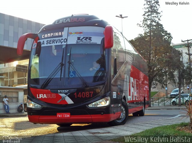 Lirabus 14087 na cidade de Sorocaba, São Paulo, Brasil, por Weslley Kelvin Batista. Número da foto: #5335227.