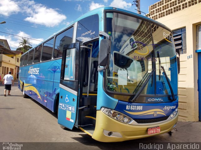 Expresso Angrense RJ 637.008 na cidade de Congonhas, Minas Gerais, Brasil, por Rodrigo  Aparecido. Número da foto: #5335540.
