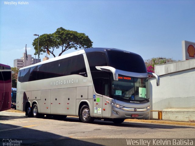 Viação Garcia 7007 na cidade de Sorocaba, São Paulo, Brasil, por Weslley Kelvin Batista. ID da foto: 5335177.