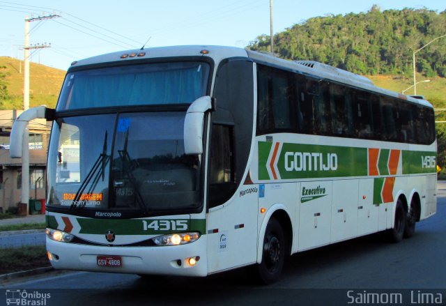 Empresa Gontijo de Transportes 14315 na cidade de Viana, Espírito Santo, Brasil, por Saimom  Lima. Número da foto: #5334827.